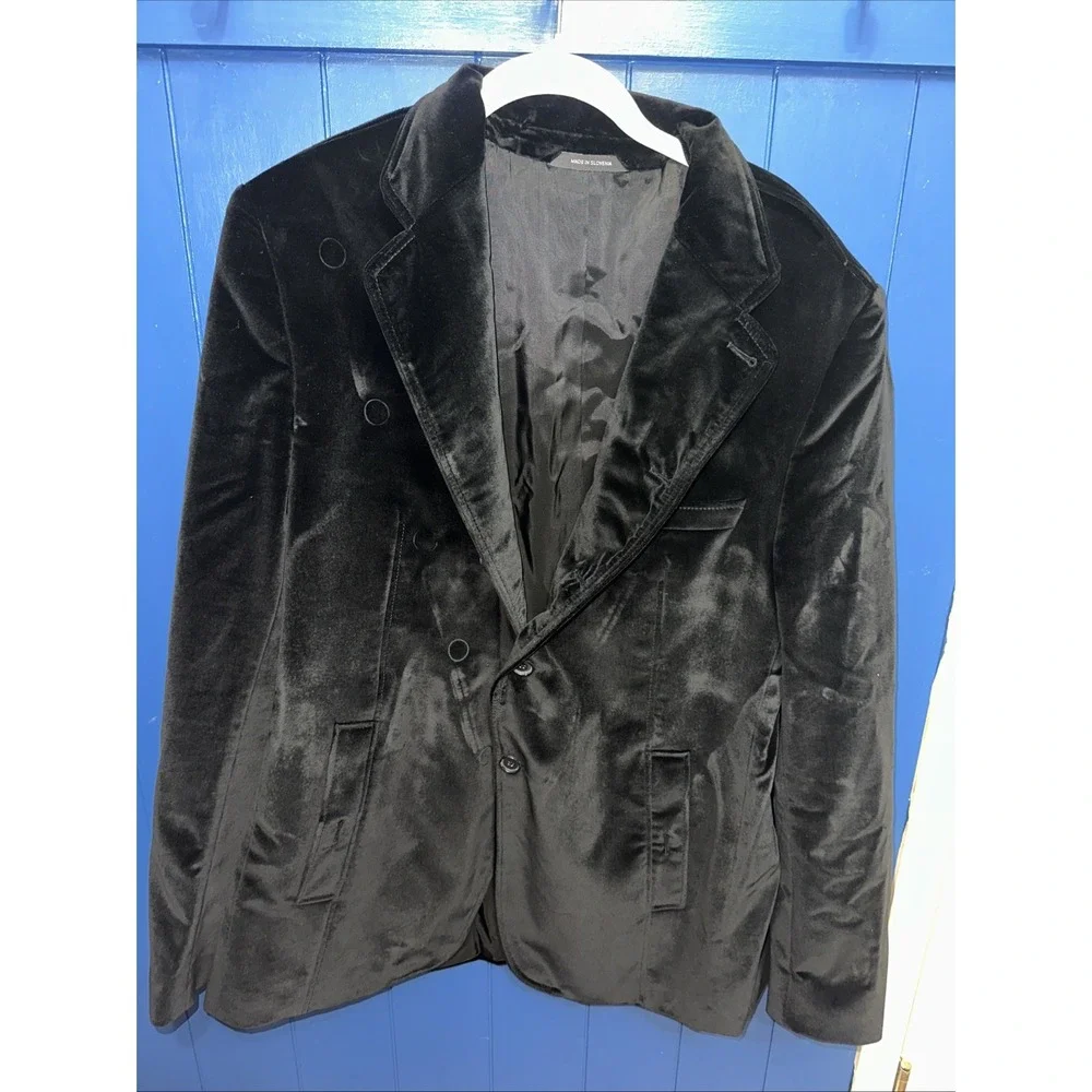 Hugo Boss HUGO Blazer Mens 46R Velvet Sport Coat Lined‎ Pockets Modern Jacket